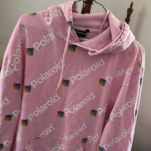 Polaroid pink hoodie!!